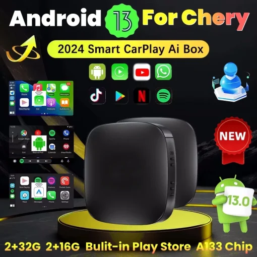 CarPlay אלחוטי ו-Android Auto 13 ל-Chery