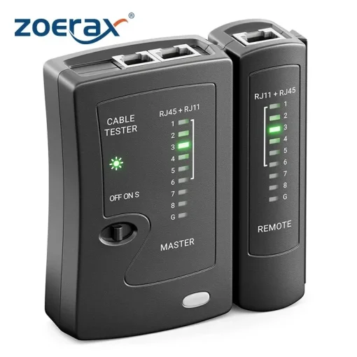 בוחן כבלי Ethernet של רשת ZoeRax