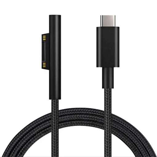 כבל טעינה מסוג USB C בגודל 1.8 מ' עם מתאם לטעינה מהירה PD