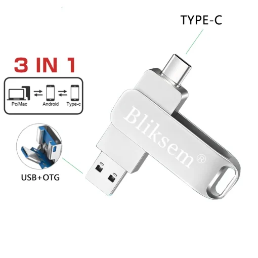 כונן הבזק מסוג USB 2.0 OTG 128GB