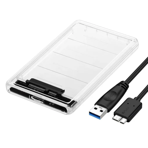 מעטפת דיסק קשיח SATA III ל-USB 3.0 מעטפת HDD בגודל 2.5 אינץ' מעטפת דיסק קשיח חיצוני