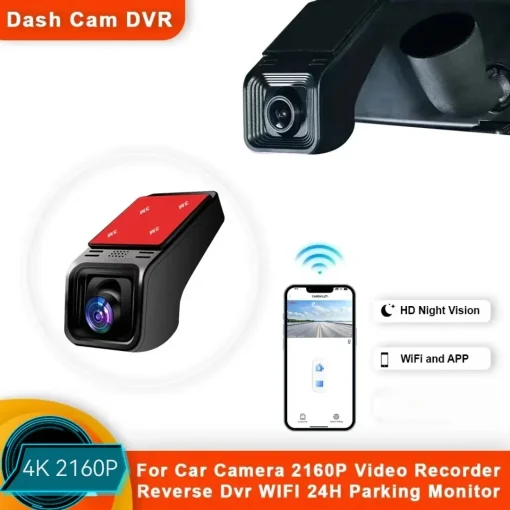 מצלמת רכב WiFi DVR עם מסך 4K 2160P HD