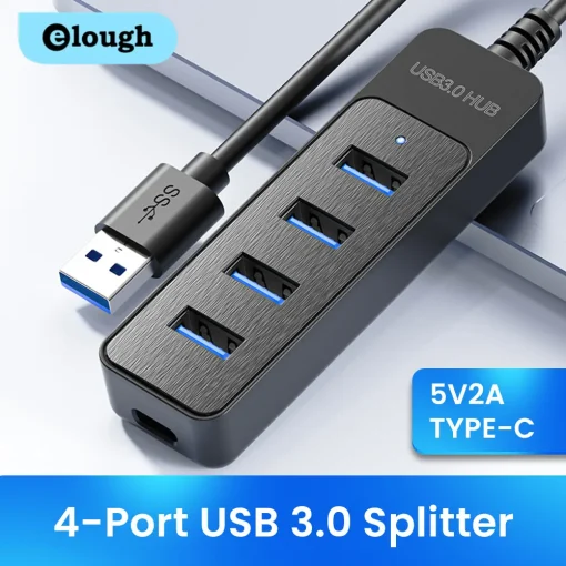 מרחיב USB 3.0 4 יציאות אלומן מהיר