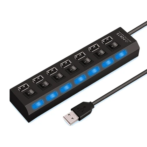 מתאם Hub USB 2.0 עם 47 יציאות מהירות