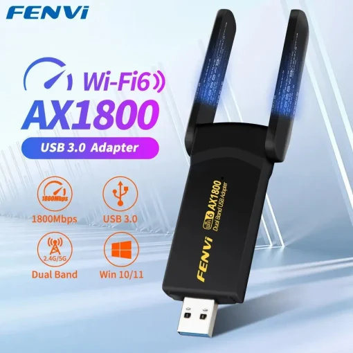 מתאם USB WiFi‏ 6 של FENVI, 1800Mbps