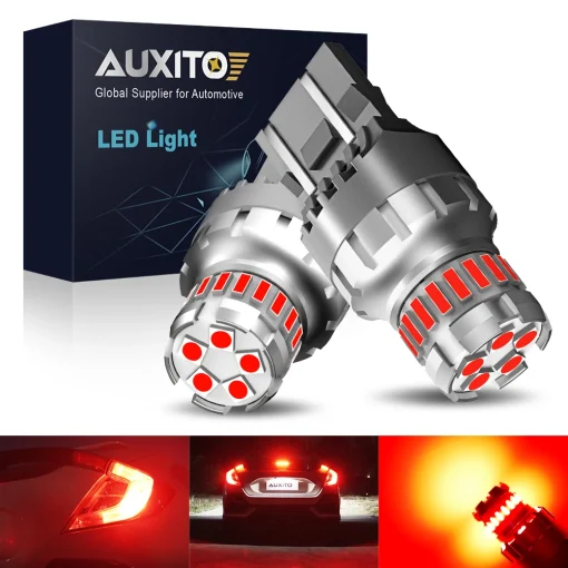 נורות בלם LED 2 יח' AUXITO T20 7443 W21W W215W