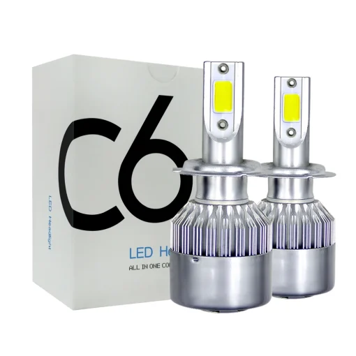 נורות לרכב H11 H4 HiLo LED COB 72 וולט, 2 יחידות