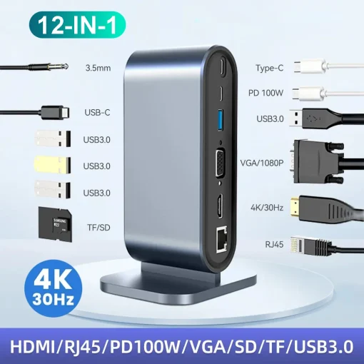 תחנת עגינה USB C PD 100W