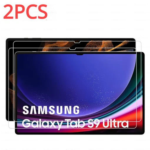 2 מגני מסך מזכוכית מחוסמת ל-Samsung Tab S8 Plus S8 Ultra