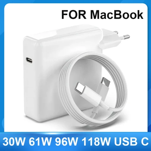 30W-118W מטען USB-C ל-Macbook Pro ו-Air