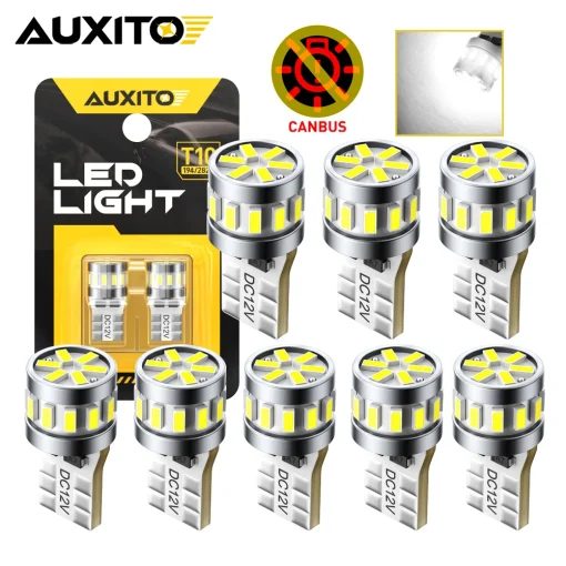 AUXITO נורות LED W5W T10 Canbus