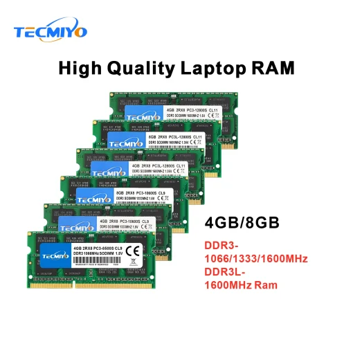 TECMIYO זיכרון מחשב נייד RAM DDR3 DDR3L