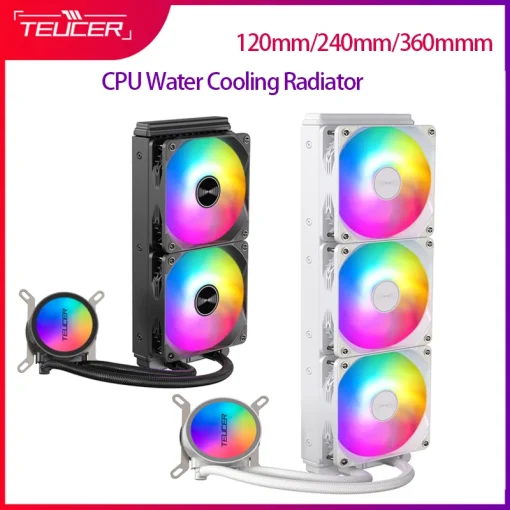 TEUCER מקרר מים אחד מכל LC למעבד RGB באורך 120240360 ממ