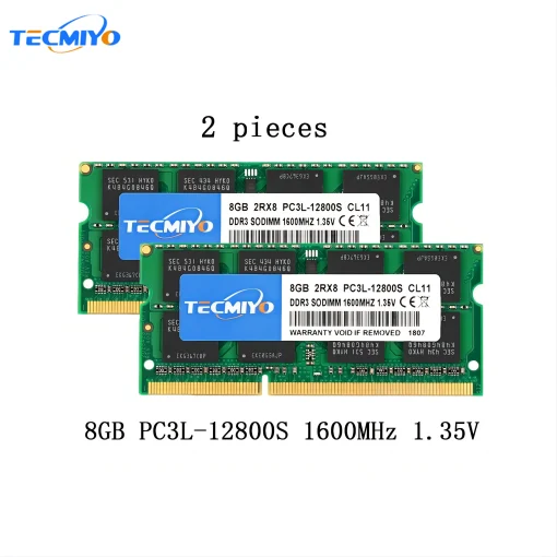 זיכרון RAM לנייד 16GB, DDR3L