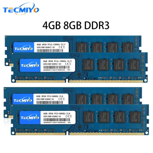 זיכרון שולחני DDR3 DDR3L TECMIYO 4GB 8GB