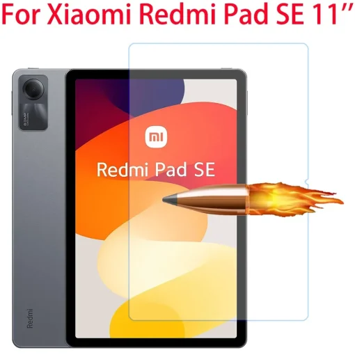 זכוכית מחוסמת ל-Xiaomi Redmi Pad SE, 11 אינץ' 2023