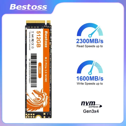 כונן SSD מסוג M2 Nvme של Bestoss בנפח 512GB1TB