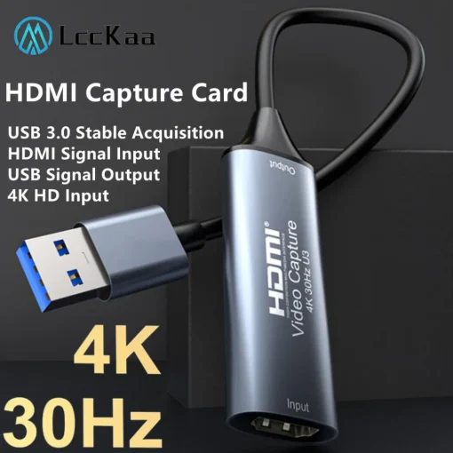 כרטיס לכידת וידאו LccKaa USB 3.0