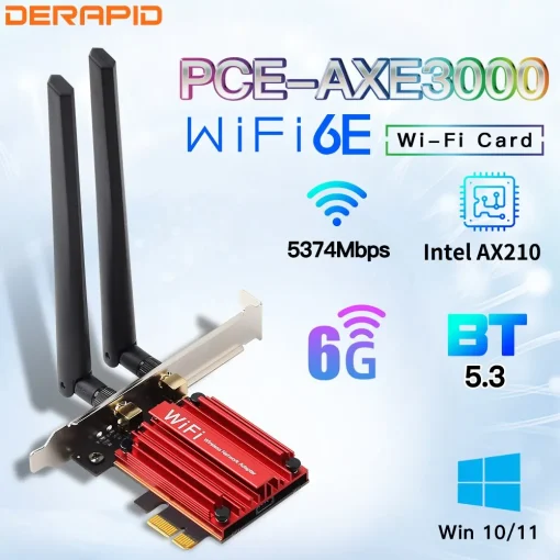 כרטיס רשת WiFi6E Intel AX210