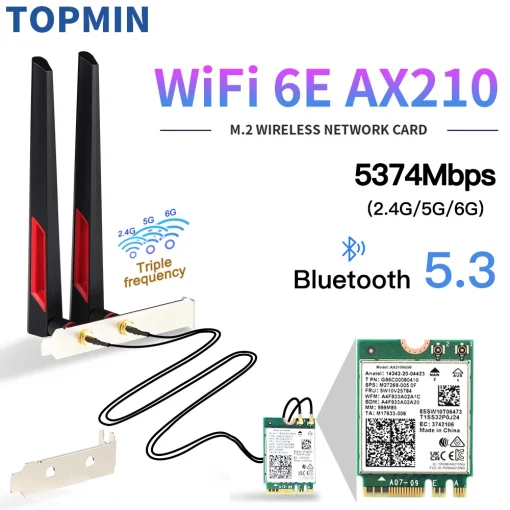 כרטיס רשת אלחוטי Wifi 6E Tri Band AX210NGW