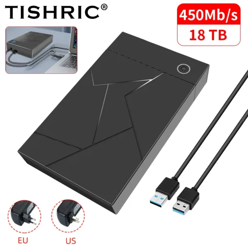 מאגר כונן קשיח TISHRIC 3.5 אינץ' USB 3.0 ליציאת SATA