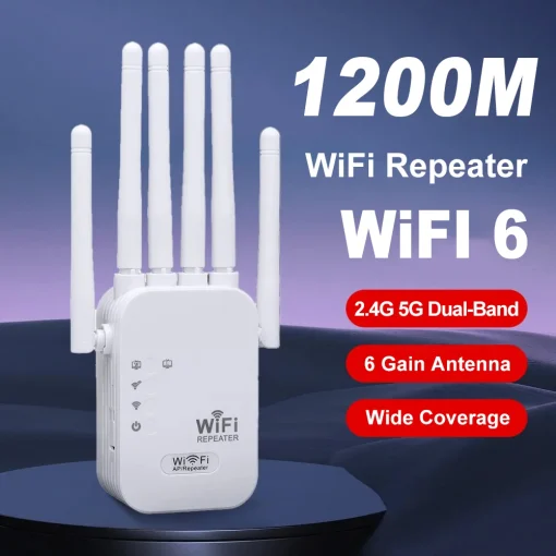 מגביר רשת WiFi דו-פס 1200Mbps