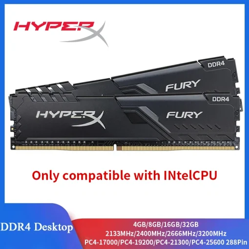 מודול זיכרון שולחני HyperX Fury DDR4