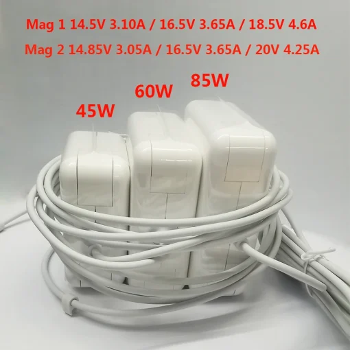 מטען למחשבי מק בוק אייר פרו 45W 60W 85W חדש A1466 A1278 A1502 A1398 A1286 A1465