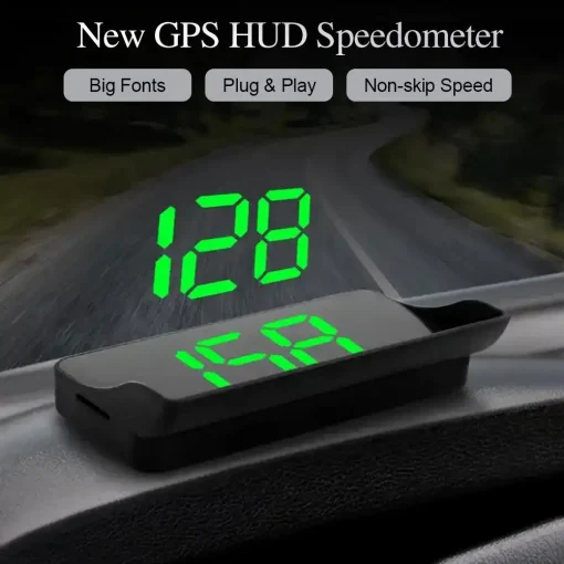 מסך HUD לרכב HD עם מד מהירות וניווט GPS