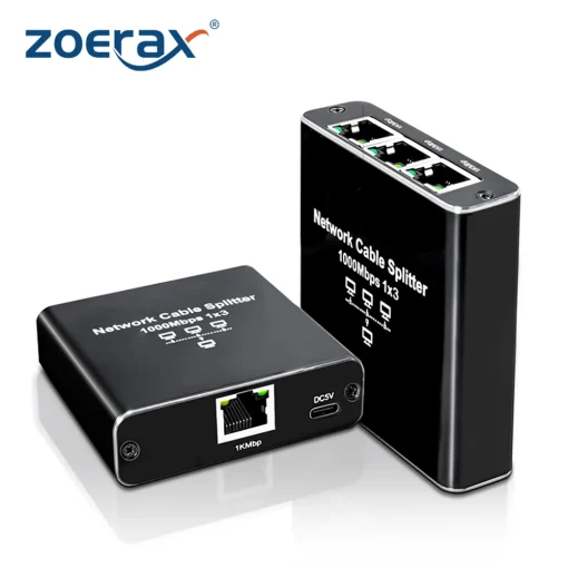 מפצל ZoeRax RJ45 מ-1 ל-234