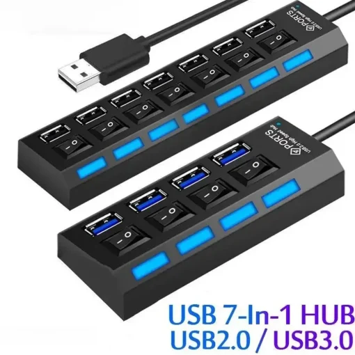 מרכז USB 7 יציאות