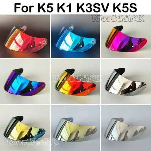 משקף קסדה ל-AGV K1 K3SV K5 זכוכיות לקסדת אופנוע עדשה משתנה ראיית לילה