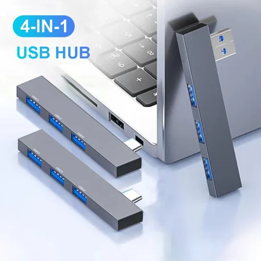 מתאם OTG מפצל USB מרובה 4 יציאות Type C 3.1 3.0 HUB