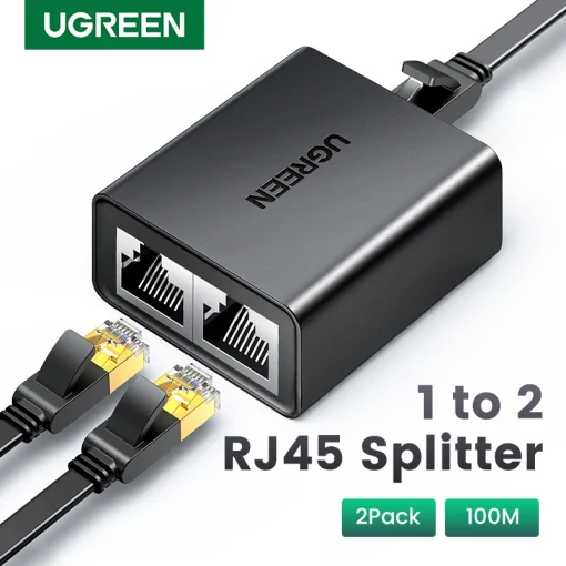 מתאם RJ45 כפיל של UGREEN 12