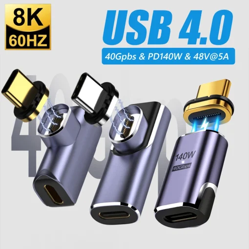 מתאם USB 4.0 Thunderbolt 3 מגנטי