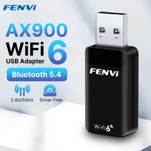 מתאם USB מתאם רשת אלחוטית Bluetooth 5.4 AX900 של Fenvi