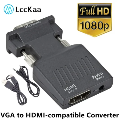 מתאם VGA ל-HDMI 1080P