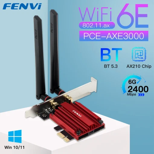 מתאם Wi-Fi FENVI PCIe 6E AX210