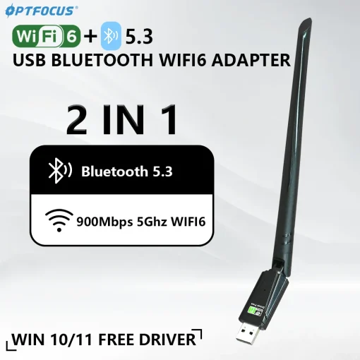 מתאם Wi-Fi6E AX OPTFOCUS USB 900Mbps