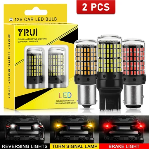 נורות LED 144smd YiRui 2 יחידות 12-48V