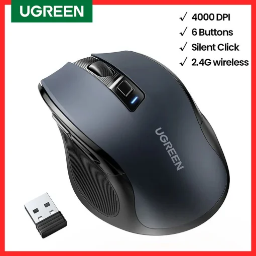 עכבר אלחוטי ארגונומי UGREEN 4000DPI