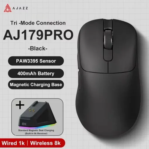 עכבר אלחוטי לגייימרים PYLVX AJAZZ AJ179 PRO8K Bluetooth