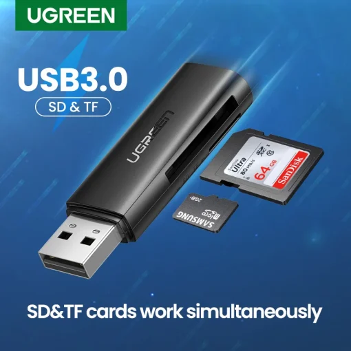 קורא כרטיסי UGREEN USB 3.0 ל-SDMicro SDTF