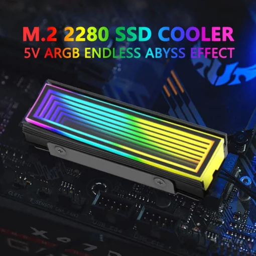 קירור ונוריות RGB לכונני SSD מסוג M2