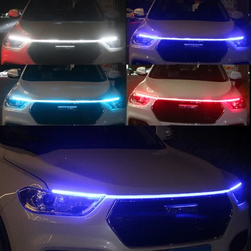 תאורת יום LED, אור דקורטיבי למכסה מנוע